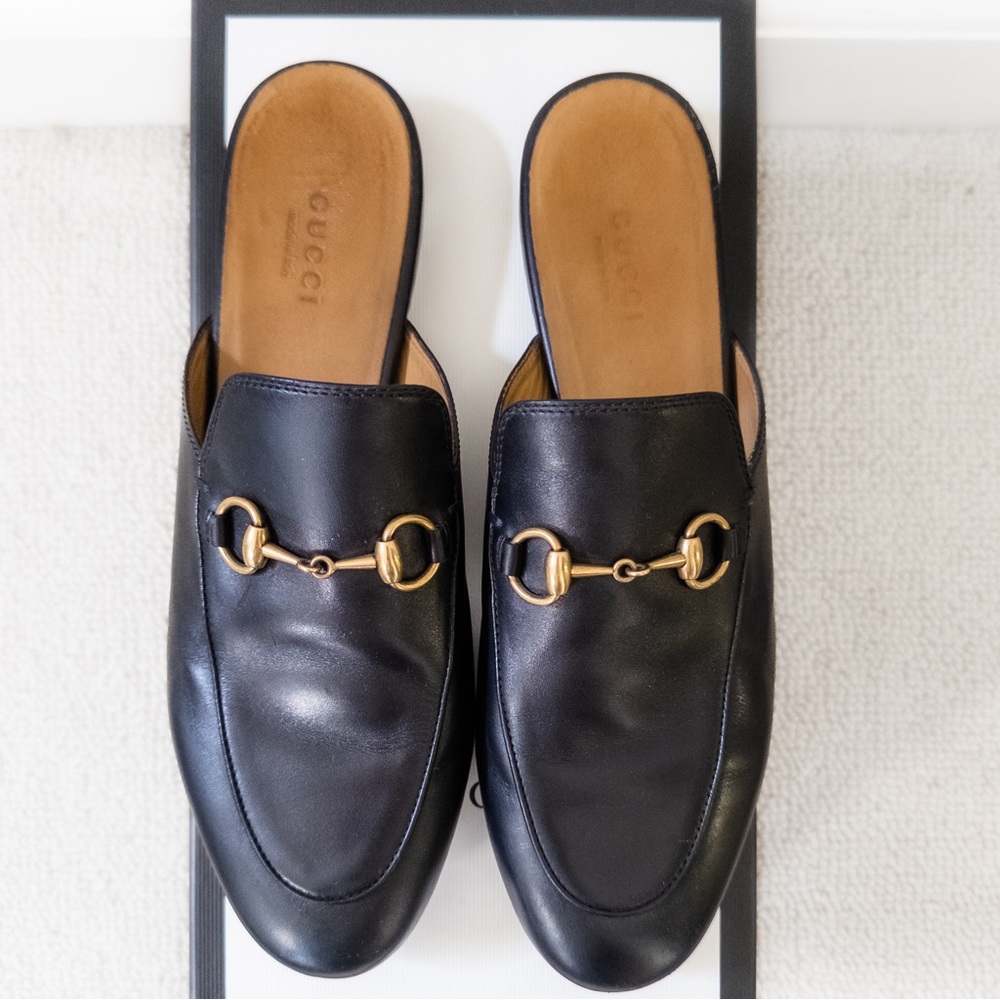 Gucci Princetown Leather Slipper Mule